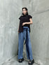 Stripe Panel Wide Pants